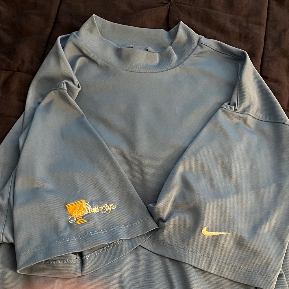 Nike Gray Shirt with Yellow Logo